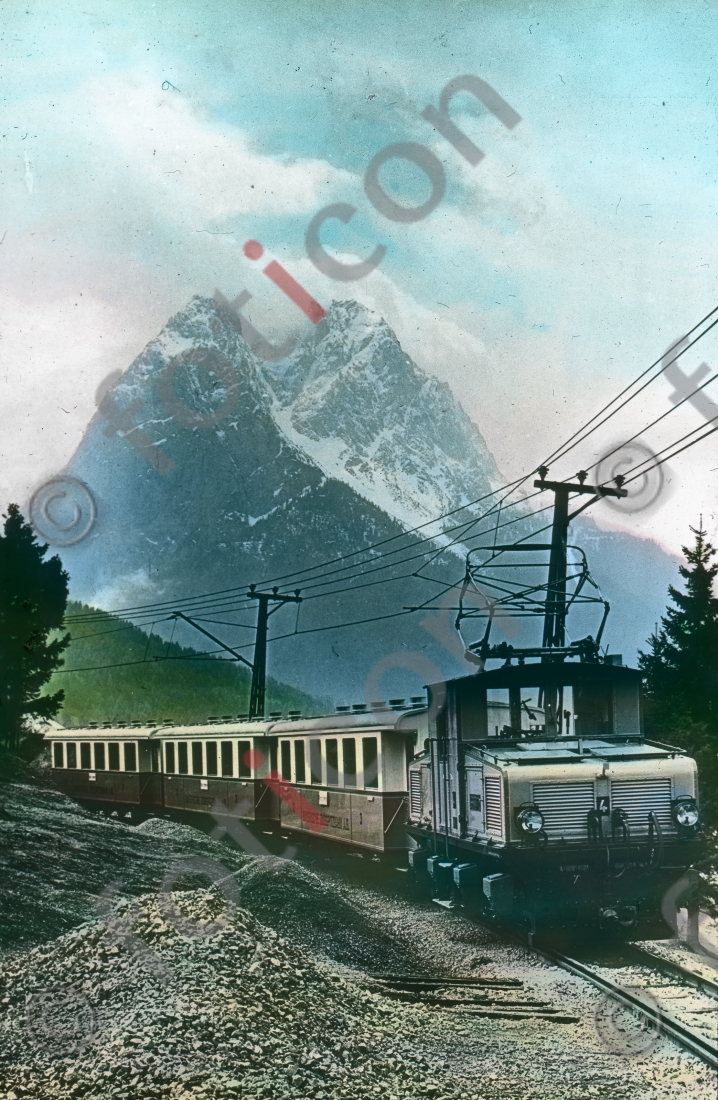 Zugspitze  | Zugspitze - Foto foticon-simon-105-003.jpg | foticon.de - Bilddatenbank für Motive aus Geschichte und Kultur